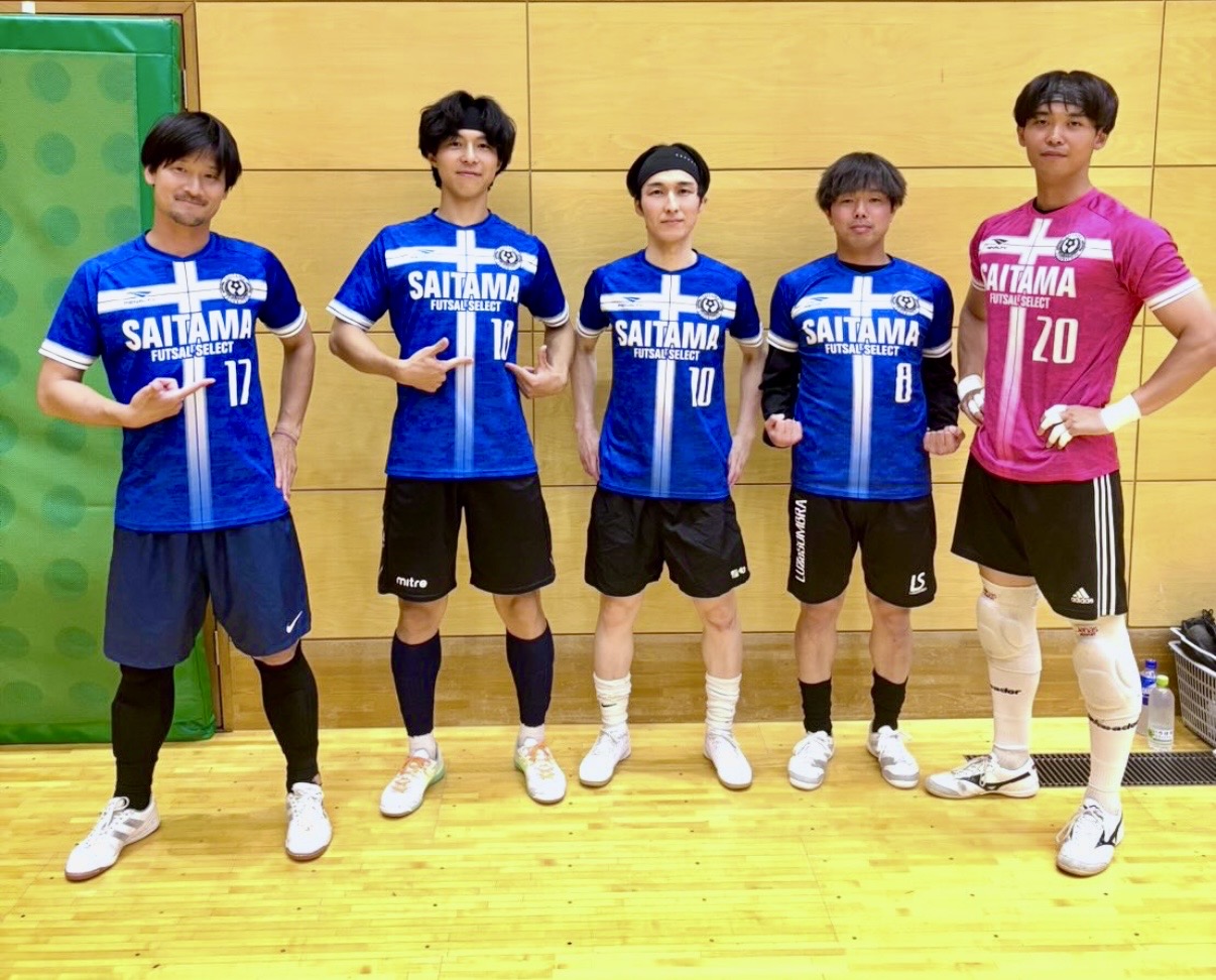 第42回フットサル選抜大会関東大会 埼玉県選抜に選出されたクラッセ埼玉の監督と選手たち
